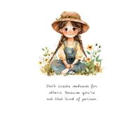 Little girl in a farm