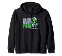 Little Green Alien Doctor Estoy Aquí Para Tu Sonda Divertido Sudadera con Capucha