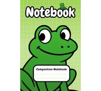 Little Green Frog Composition Notebook for Kids: Graph Paper 1 cm for Children & Teens | Ideal for Early Learners, Primary School Math, Handwriting & ... Notes | Cute Animal Amphibian Friend Cover
