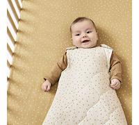 Little Green Sheep - Saco de dormir para bebé, mezcla de algodón orgánico de lujo, con botones de cierre de cremallera lateral, cumple con el estándar de seguridad británico, arroz lino, 2,5 tog, 6-18