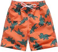 Little Hand - Pantalón Corto de baño de Playa para niño, Naranja 1., 5-6 años