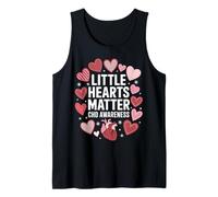 Little Heart Matter CHD Conciencia Divertida Cirugía a Corazón Abierto Camiseta sin Mangas