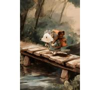 Little Hedgehog Adventure Composition Notebook: Whimsical Woodland Journey Writing Book | 6 x 9 Wide-Ruled Pages with Margin for Women, Teens, Hikers, Travelers and Nature Lovers