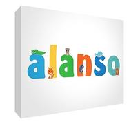 Little Helper Panel decorativo bebé/bautizo idea regalo, dibujo personalizable con nombre de niño Alanso 10.5 x 14.8 x 2 cm multicolor
