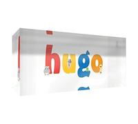 Little Helper recuerdo decorativo de acrílico transparente pulido como diamante estilo illustratif pintado con el nombre de joven niño Hugo 5 x 21 x 2 cm gran