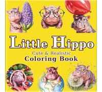 Little Hippo: Cute and Realistic Pygmy Hippo Coloring Book for Adults: 50 beautiful illustrations for a relaxing and stress-relieving time. Also ... (The Artist's Journey into a Tiny World)