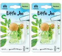 Little Joe Bottle Ambientador de Coche Bamboo 5,8 ml. Fragancia Fresca y Rejuvenecedora con Notas Verdes y Amaderadas, Duración hasta 45 Días, Difusor de Aroma Natural y Relajante para Vehículo