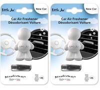 Little Joe Perfumador de Gel Aroma New Car para Aireador de Coche. Larga duración, hasta 45 días. Aroma Irresistible y Divertido para Todos los Públicos. (Paquete de 2)