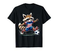 Little Kicker - Divertido diseño de Mapache Soccer Squad USA Camiseta