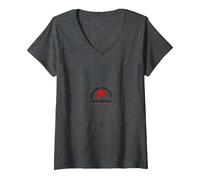 Little League All Star Baseball Champion Deportes Juveniles Camiseta Cuello V, Mujer, Jaspeado Oscuro, XL