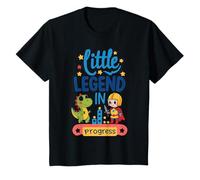 Little Legend in Progress - Cute Cartoon Knight and Dinosaur Camiseta