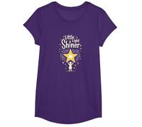 Little Light Shiner Christians for Kids - Estrella inspiradora Camiseta, Niñas, Morado, Pequeña