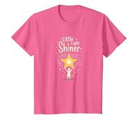 Little Light Shiner Christians for Kids - Estrella inspiradora Camiseta, Niños, Rosa Jaspeado, 12 años