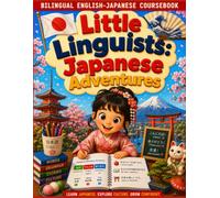 Little Linguists: Japanese Adventures Coursebook: A Bilingual English-Japanese Workbook for Ages 6-12: Learn Hiragana, Katakana, Beginner Kanji, ... Worksheets, Activities, Quizzes & Answer Key