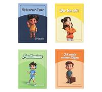 Little Lino Juego de cartas de colección, juego de mesa para niños como ocupación para viajes, pequeño regalo para niños y niñas a partir de 4, 5 y 6 años