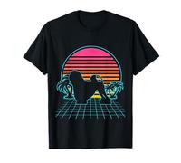 Little Lion Dog Vintage 80s Vaporwave Aesthetic Dog Lover Camiseta
