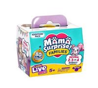 Little Live Pets Mama Surprise Families Puppy Adoption, Figuras de Cachorros de Raza Aleatoria, Incluye 3, 4 y 5 Bebés Cachorros para Adoptar y Crear una Familia, Niños de +5 años, Famosa (LP305000)