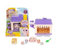 Little Live Pets Mama Surprise Minis Bunny, Conejito de Peluche Que Tiene 2, 3 o 4 Bebés Aleatoriamente, Mascota Interactiva de Juguete, para Niños de +5 años, Famosa (LP304100)