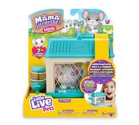 Little Live Pets - Mama Surprise Minis Mouse, Ratoncito de Peluche con Sonidos y Movimientos, Que Tiene bebés, Mascota interactiva, Juguete para niños y niñas +5 años de Edad