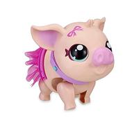 Little Live Pets - My Little Pig Pet Bella, Cerdito Interactivo con Falda, Mascota de Juguete para Cuidar, con Sonidos y Movimientos: Camina, Baila y Come, para Niños +4 años, Famosa (LPW01000)