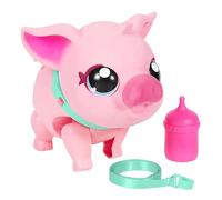 Little Live Pets My Walking Pig cerdita interactiva, Suave y Alegre Que Camina, Baila y te acaricia con la Nariz. Más de 20 Sonidos y reacciones. Pilas Incluidas. A Partir de 4 años.