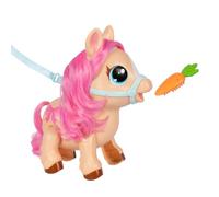Little Live Pets My Walking Pony - Twinkle - Poni Interactivo con +25 Sonidos y reacciones - 16,7 cm - Pasea con y sin Correa - Cepíllala y Dale de Comer - Reacciona al Tacto - A Partir de 5 años