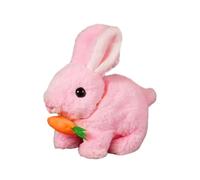 Little Live Pets Peluche Conejo Interactivo Mascota Interactiva Luz Movimiento Salto Sonido Realista Juguetes Conejos con Accesorios de Zanahoria Regalos Pascua para Bebe (Rosa)