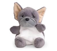 Little Living Nature Snugglies Bulldog Francés Gris Peluche - Juguete de Peluche para Niños, Juguete de Perro Suave y Acogedor