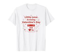 Little Love Arriving Valentine’s Day Baby News Camiseta