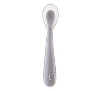 Little Lurch - Cuchara de silicona flexible para aprendizaje infantil, color gris cálido