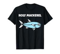 Little Mackerels Cute Fish Quote Simple Holy Mackerel Camiseta