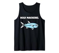 Little Mackerels Cute Fish Quote Simple Holy Mackerel Camiseta sin Mangas