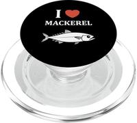 Little Mackerels Cute Fish Simple i Love Mackerel PopSockets PopGrip para MagSafe