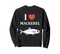 Little Mackerels Cute Fish Simple i Love Mackerel Sudadera