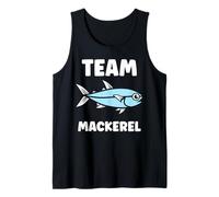 Little Mackerels Cute Fish Simple Team Mackerel Camiseta sin Mangas