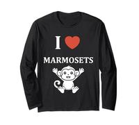 Little Marmosets Monkey Animals Funny i Love Marmoset Manga Larga