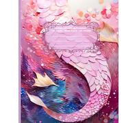 LITTLE MERMAID Radiant in Rainbow *COMPOSITION NOTEBOOK JOURNAL DIARY ART SKETCH BOOK Bejeweled Jewel Gem Colors Princess Girl Teen GIFT: WIDE RULE ... High School College Ivy League University