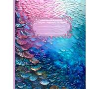 LITTLE MERMAID Radiant in Rainbow *COMPOSITION NOTEBOOK JOURNAL DIARY ART SKETCH BOOK Bejeweled Jewel Gem Colors Princess Girl Teen GIFT: WIDE RULE ... High School College Ivy League University