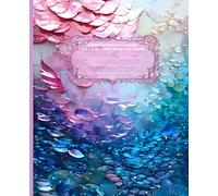 LITTLE MERMAID Radiant in Rainbow *COMPOSITION NOTEBOOK JOURNAL DIARY ART SKETCH BOOK Bejeweled Jewel Gem Sequin Stained Glass Cloisonne Colors ... College Ivy League University