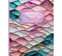 LITTLE MERMAID Radiant in Rainbow *COMPOSITION NOTEBOOK JOURNAL DIARY ART SKETCH BOOK Pink Opal Rose Jade Emerald Jewelry Stained Glass Art Design ... OFFICE SUPPLY*Homeschool University