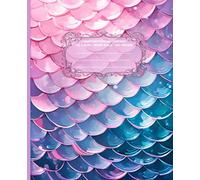 LITTLE MERMAID Radiant in Rainbow *COMPOSITION NOTEBOOK JOURNAL DIARY ART SKETCH BOOK Princess Girl Teen GIFT: WIDE RULE LINED PAPER֍SCHOOL OFFICE ... High School College Ivy League University