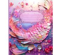 LITTLE MERMAID Radiant in Rainbow *COMPOSITION NOTEBOOK JOURNAL DIARY ART SKETCH BOOK Princess Girl Teen GIFT: WIDE RULE LINED PAPER֍SCHOOL OFFICE ... High School College Ivy League University