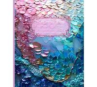 LITTLE MERMAID Radiant in Rainbow *COMPOSITION NOTEBOOK JOURNAL DIARY ART SKETCH BOOK Princess Girl Teen GIFT: WIDE RULE LINED PAPER֍SCHOOL OFFICE ... High School College Ivy League University