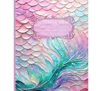 LITTLE MERMAID Radiant in Rainbow *COMPOSITION NOTEBOOK JOURNAL DIARY ART SKETCH BOOK Princess Girl Teen GIFT: WIDE RULE LINED PAPER֍SCHOOL OFFICE ... High School College Ivy League University