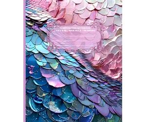 LITTLE MERMAID Radiant in Rainbow *COMPOSITION NOTEBOOK JOURNAL DIARY ART SKETCH BOOK Princess Girl Teen GIFT: WIDE RULE LINED PAPER֍SCHOOL OFFICE ... High School College Ivy League University