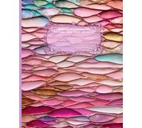 LITTLE MERMAID Radiant in Rainbow *COMPOSITION NOTEBOOK JOURNAL DIARY ART SKETCH BOOK Rose Pink Mauve Pearl Coral Jewelry Treasure Stained Glass Art ... LINE PAPER*SCHOOL OFFICE SUPPLY*Homeschool