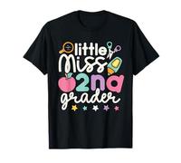 Little Miss 2do Grado Primer Día de Segundo Grado Lindas Chicas Camiseta