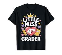 Little Miss 4to Grado 4to Grado niña Primer día de Escuela Camiseta