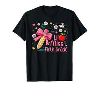 Little Miss 5to Quinto Grado Lindas Chicas Primer Día De Escuela Camiseta