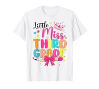 Little Miss - Arco de coqueta de tercer grado para primer día de clases Camiseta